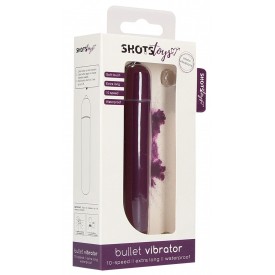 Фиолетовая вибропуля Bullet Vibrator Extra Long - 10,5 см.